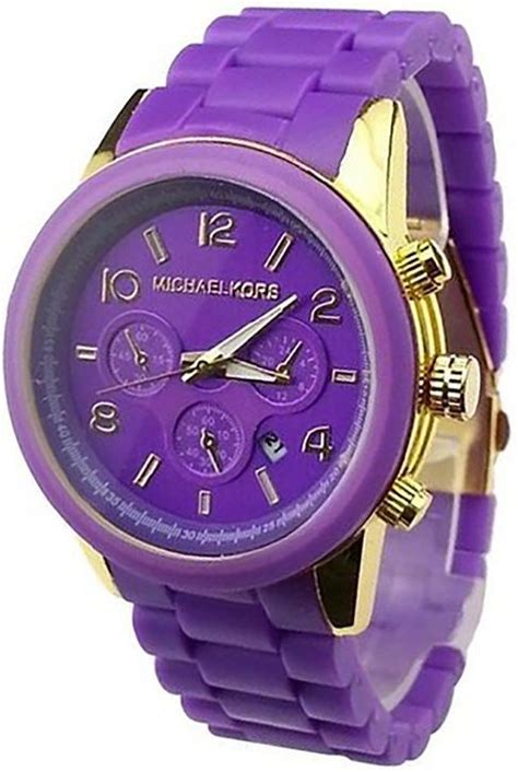 michael kors watch purple mk2545|mk3724.